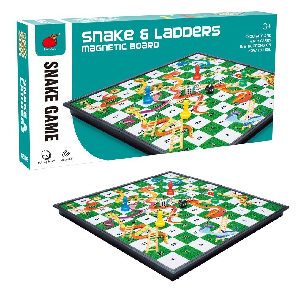 Folding Magnetic Board Snake & Ladders