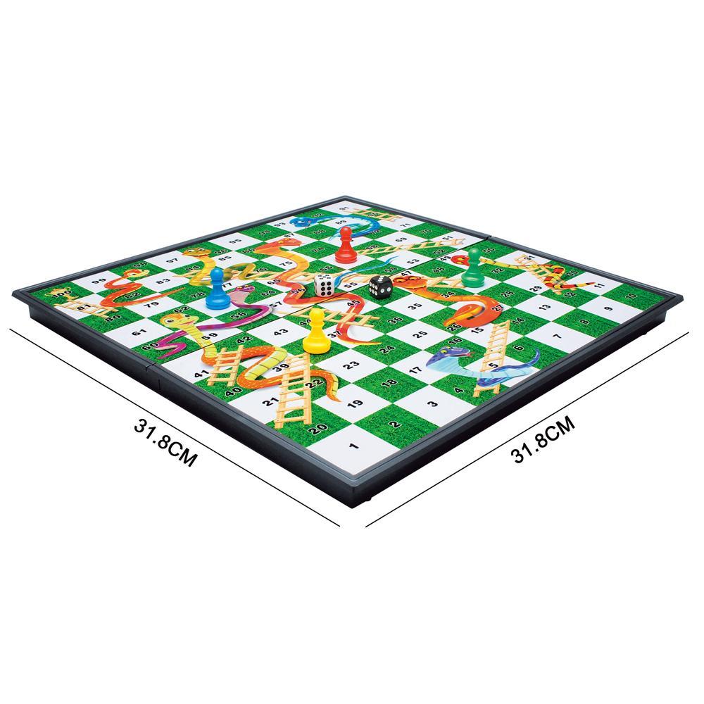 Folding Magnetic Board Snake & Ladders