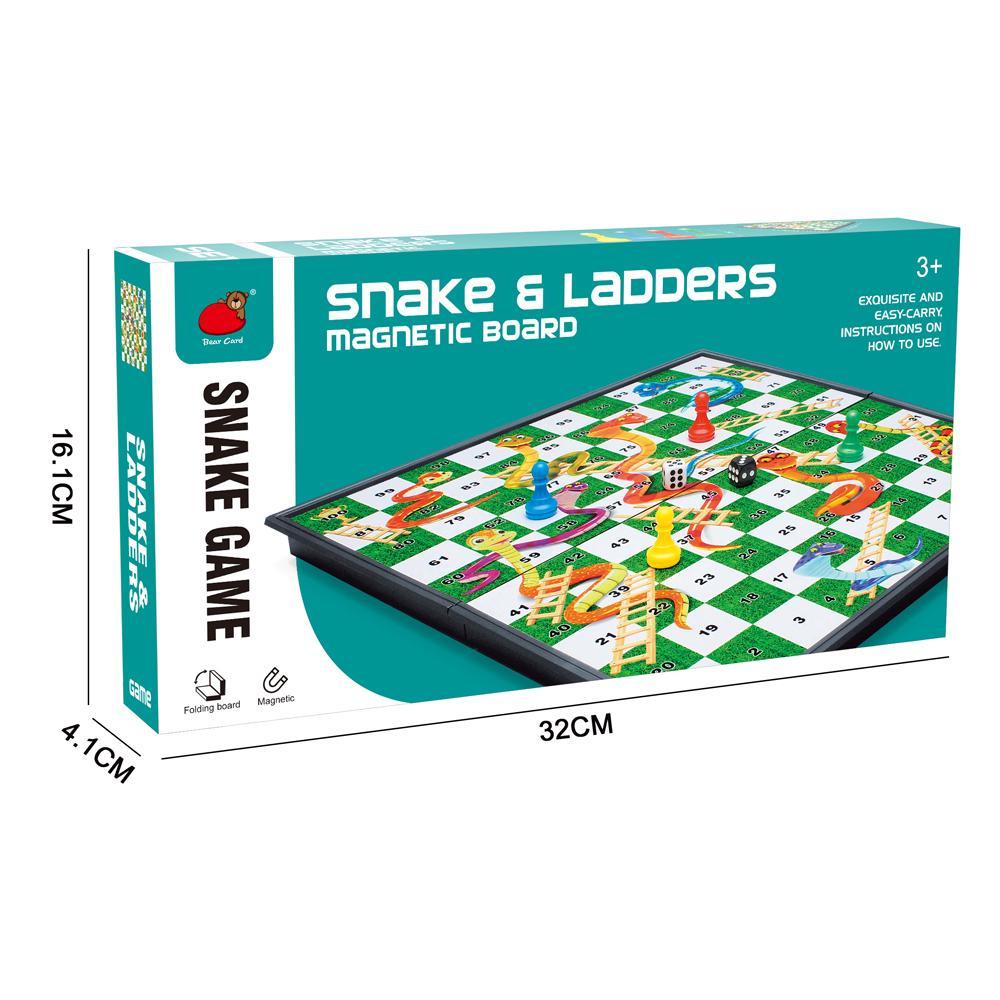 Folding Magnetic Board Snake & Ladders